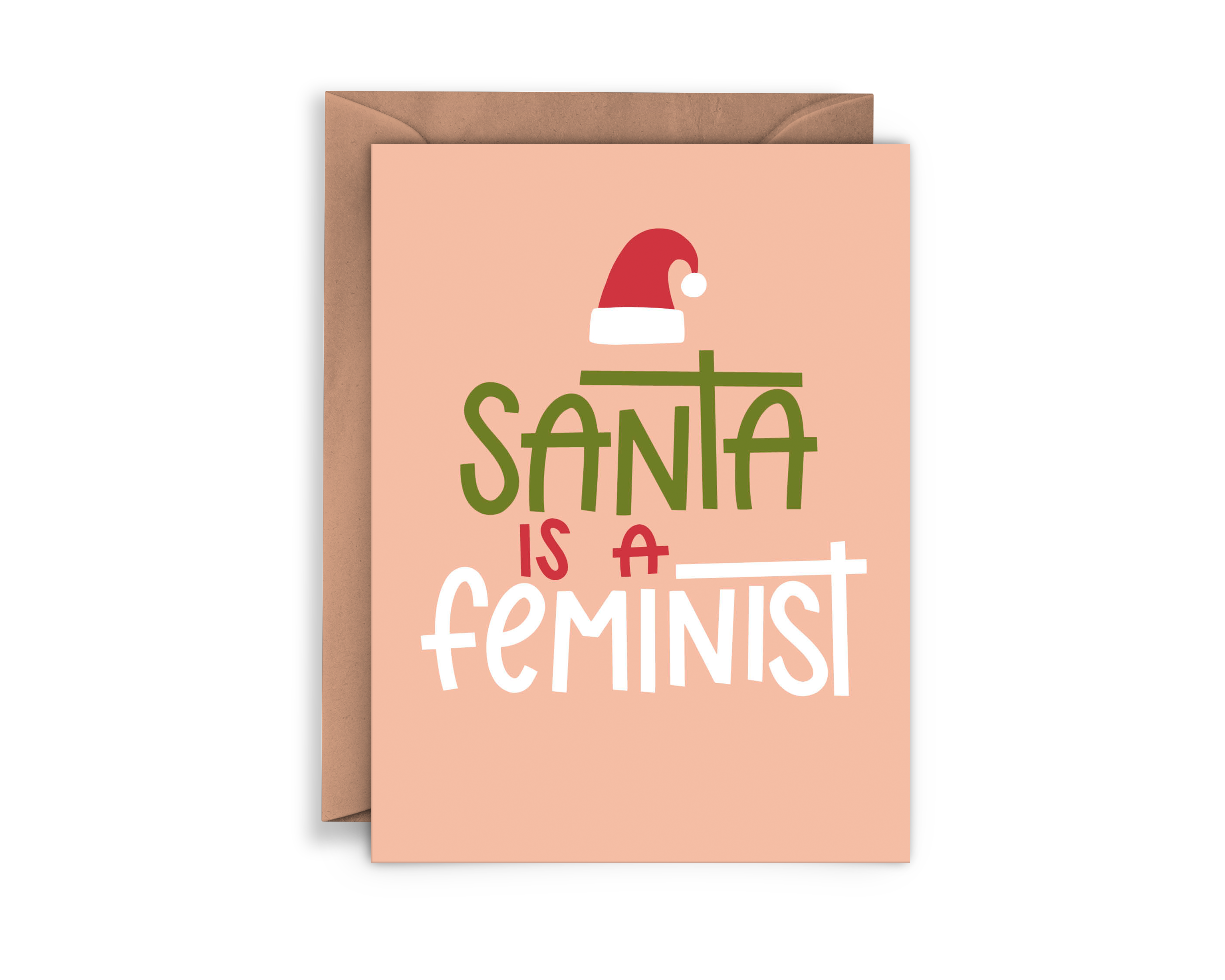 Feminist Christmas Card, the Future is Intersectional, Black Lives Matter,  Feminist Gifts, Gifts Under 5 Dollars, Feminist Gifts, Feminism 